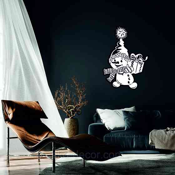 Декоративне настінне Панно «Сніговик», Декор на стену Київ