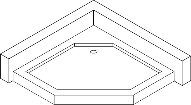 Душовий пятикутний піддон BRAVO WIEPRZ PL90F (1уп.) (000028414) Київ - фото 9