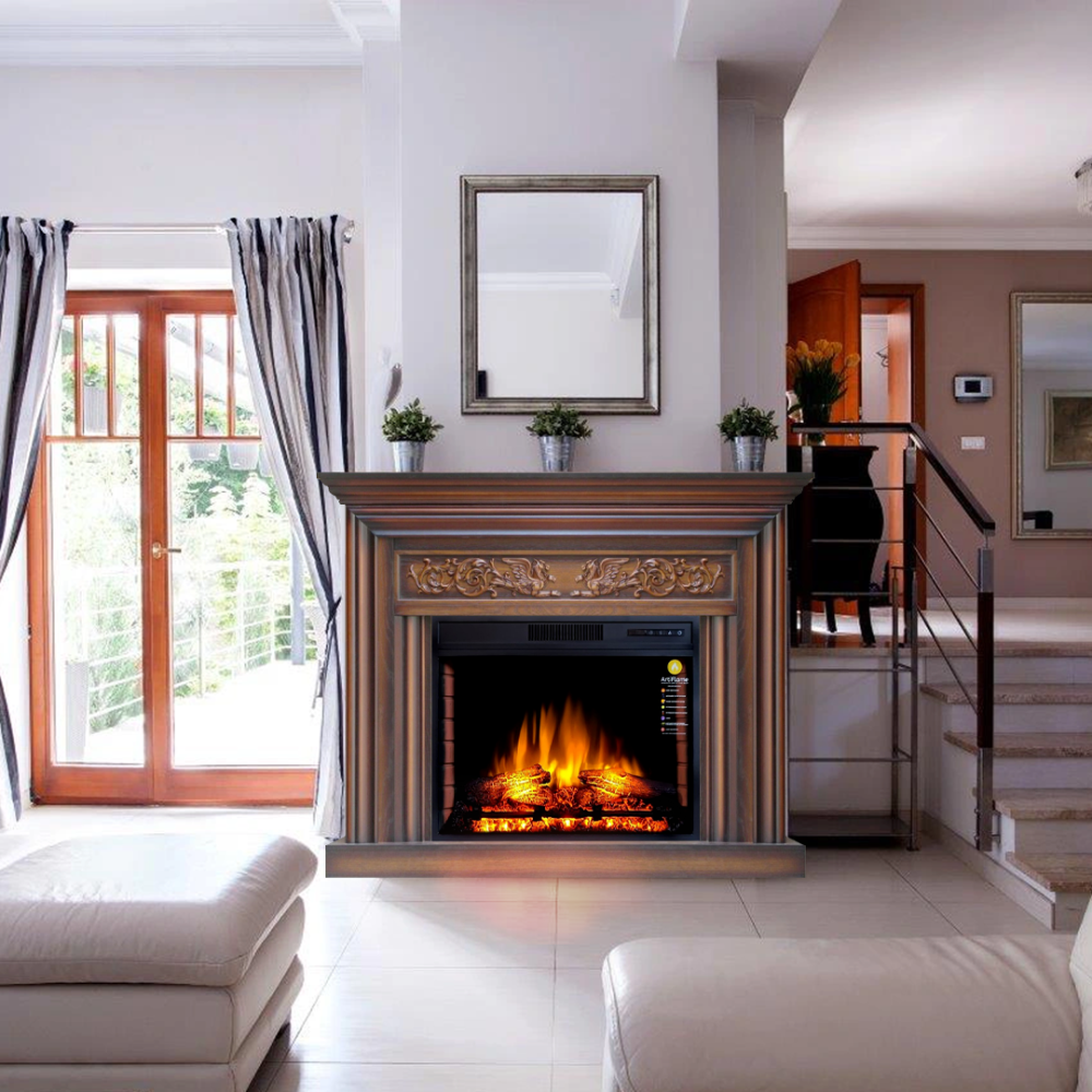 Каминокомплект ArtiFlame MONFERRATO AF28S ДУБ АНТИК (со звуком) Львов - изображение 3