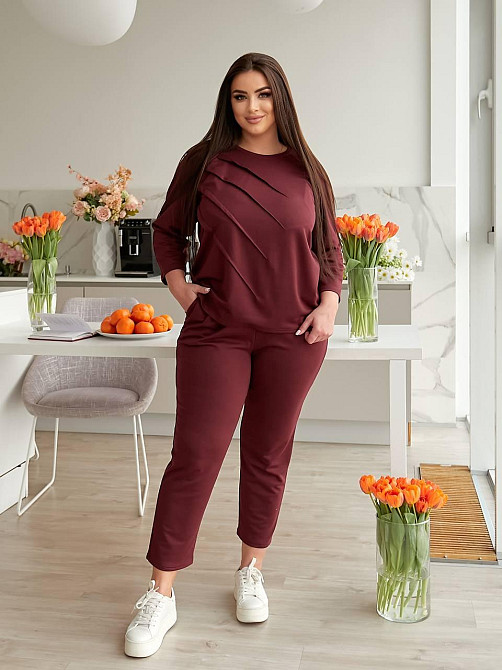 Спортивный женский костюм двухнитка. 42-60р Киев - изображение 3