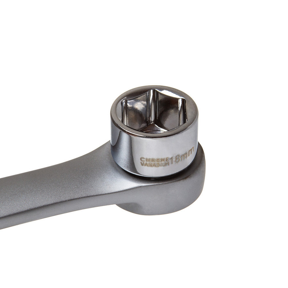 Набор кольцевых ключей 14 та 19 мм с трещоткой и насадками Mar-Pol (M58595) Нововолынск - изображение 8