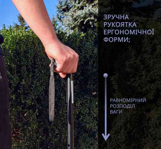 Тростина алюмінієва телескопічна Doctor Life 11874/SZ-BL чорний Дніпро