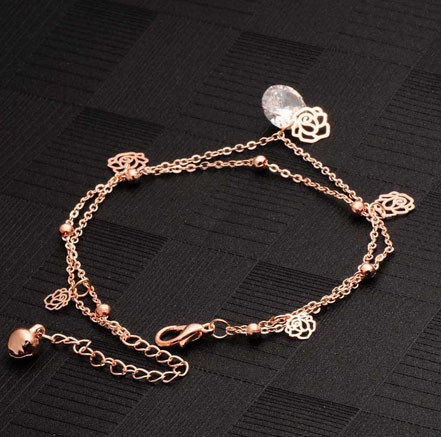 Цепочка браслет на ногу с подвесками Розы Киев - изображение 3