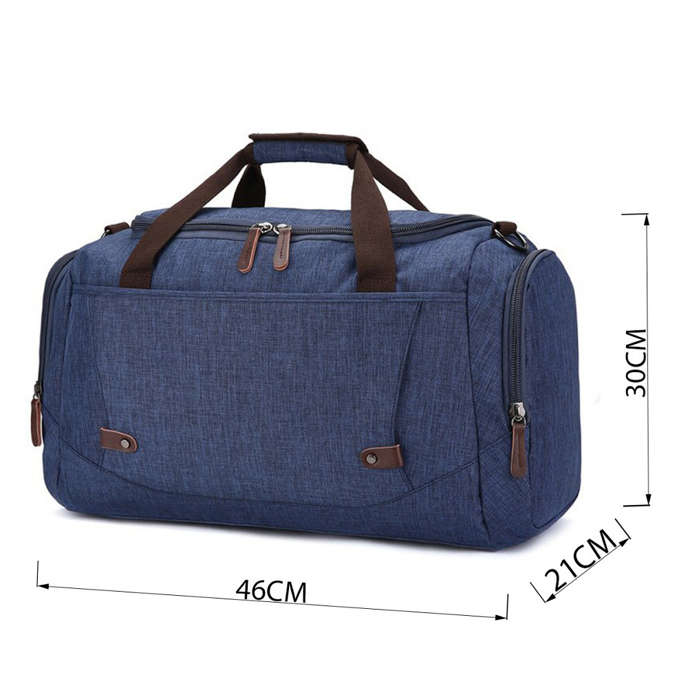 Дорожня сумка текстильна Vintage 20075 Синя Київ - фото 4