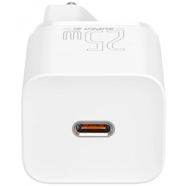 Зарядний пристрій 1xUSB 25W (USB-C) + Cable Type-C Білий Baseus (TZCCSUP-L02) Киев - изображение 5