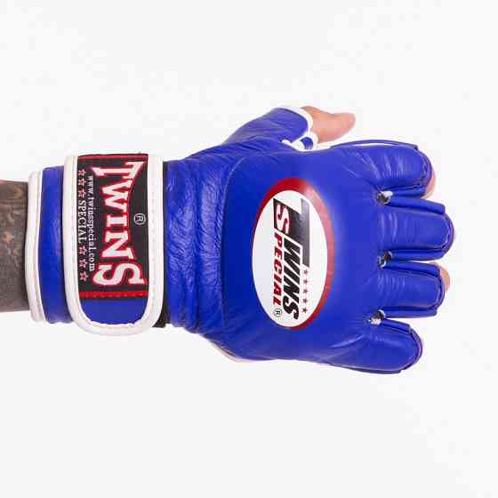 Рукавички для змішаних єдиноборств MMA шкіряні TWINS GGL-6 розмір M-XL кольори в асортименті Рукавички для боксу та єдиноборств Київ