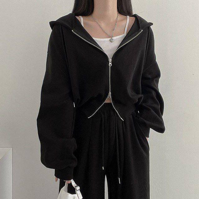 Женский теплый оверсайз костюм двойка: укороченный худи с молнией и широкие брюки с затяжкой трехнитка на флисе Одесса - изображение 1