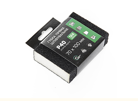 Губка шліфувальна чотиристороння пряма P400 APRO Рівне - фото 1