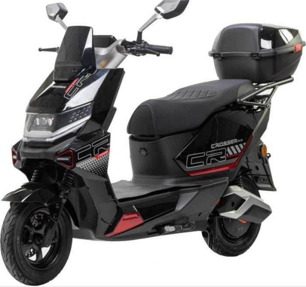 Електроскутер Crosser CR-20 2500W 72V 24Ah Графенові акб 2025 - Чорний. Харків - фото 9