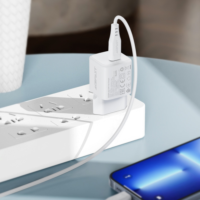 Мережевий зарядний пристрій ACEFAST A118 PD30W mini GaN USB-C fast charger Киев - изображение 12