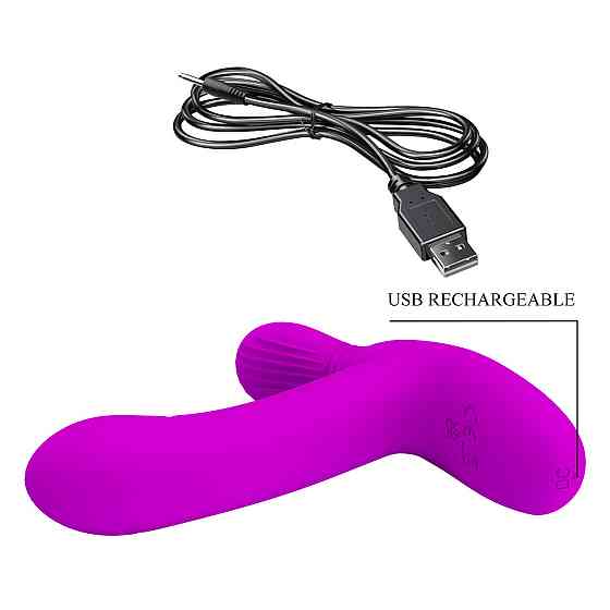 Вибратор PRETTY LOVE - Geri Purple, 12 vibration functions 3 licking settings Wireless remote contro Sex Aura Киев