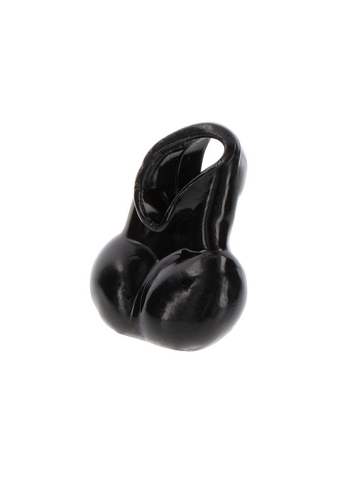 Кольцо для пениса с держателем для мошонки Toy Joy Manpower черное Sex Aura Киев - изображение 4