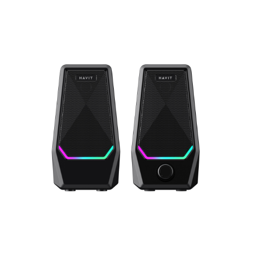 Акустична система 2.0 стерео HV-SK768 10W USB з підсвічуванням чорний Havit Житомир