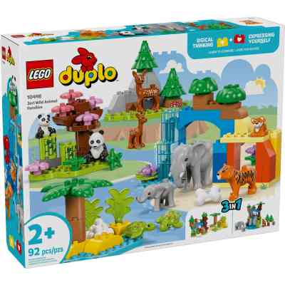 Конструктор LEGO DUPLO Town Сімейства диких тварин 3-в-1 (10446) Вінниця