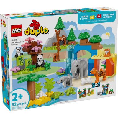 Конструктор LEGO DUPLO Town Сімейства диких тварин 3-в-1 (10446) Вінниця - фото 1