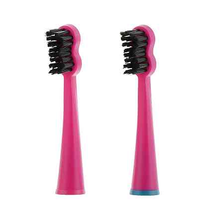 Насадки для звукової електрощітки Black Whitening ІІ Shocking Pink (рожеві) Megasmile 2 шт Київ
