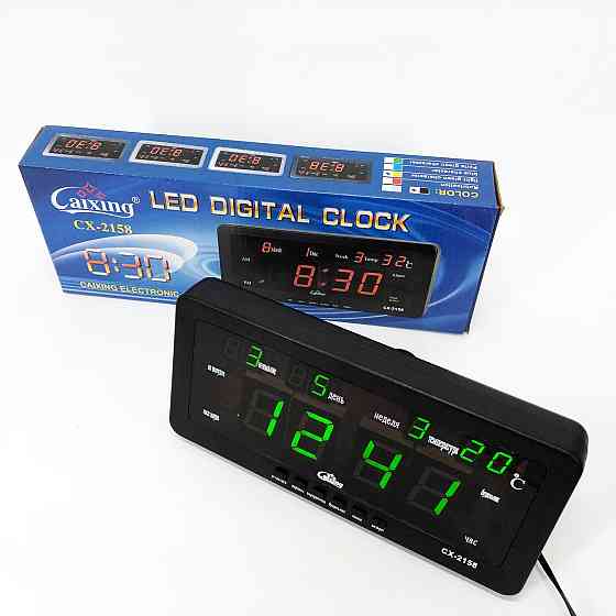 Электронные часы VST Caixing CX-2158, Умные настольные часы светодиодные настольные хорошие QG-75 Львов