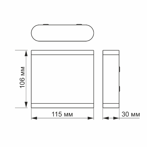 LED Світильник архітектурний VL-AR06-062W 6W 2700K 220-240V IP54 Videx Житомир