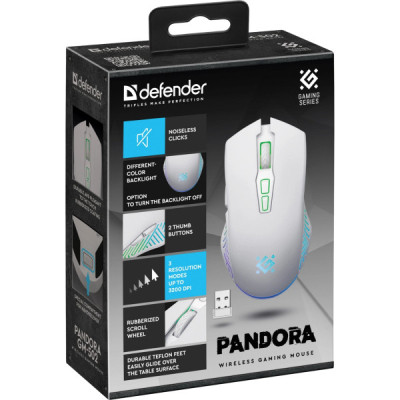 Мышка Defender Pandora GM-502 LED Wireless White (52502) Винница - изображение 11