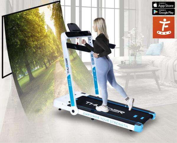 Бігова доріжка електрична THUNDER RACE-WHITE Київ - фото 8