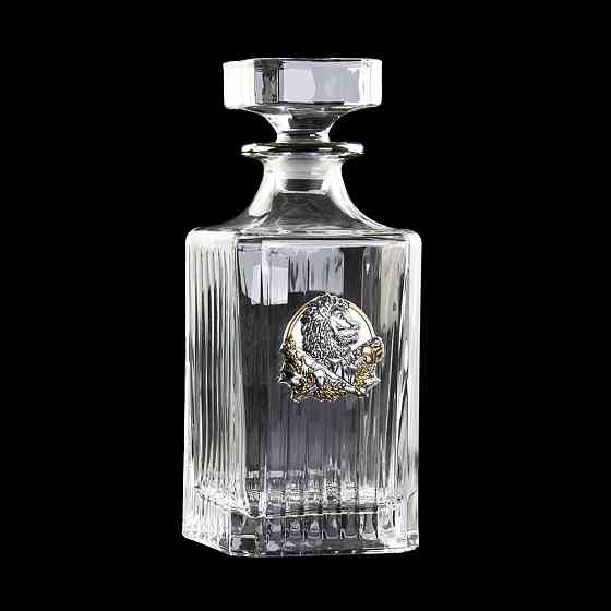 Сет для віскі з платиною Boss Crystal ЛІДЕР Сенатор графин 4 келихів срібло Вінниця