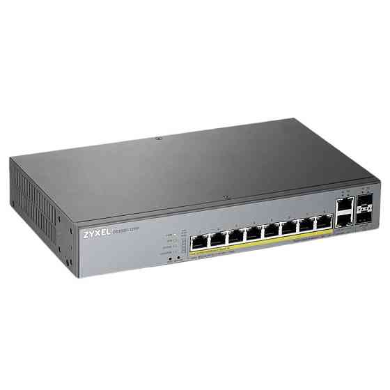Комутатор для відеоспостереження ZYXEL GS1350-12HP (GS1350-12HP-EU0101F) (8xGE PoE+, 2xGE, 2xSFP, PoE max Харків