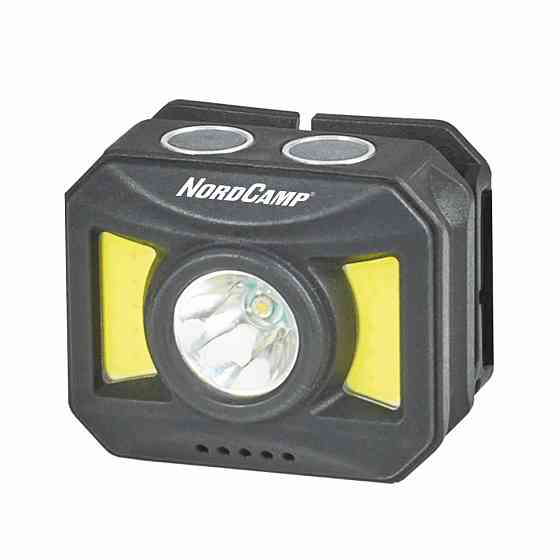 Ліхтар налобний Nord Camp 150+140Lm, 3W+COB, 850mAh, білий/червоний Львів