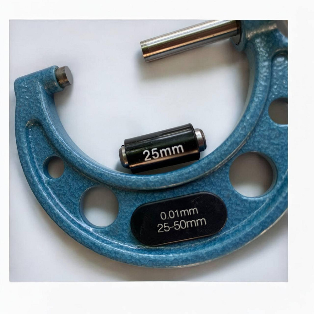 Мікрометр гладкий МК 25–50 мм — прецизійний вимірювальний інструмент для точних зовнішніх вимірів металу Харків - фото 2