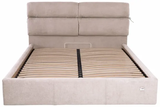 Кровать Двуспальная Edinburgh Comfort 160 х 200 см Rosto 13 С подъемным механизмом и нишей для белья Бежевый Киев