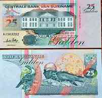 Суринам/Suriname 25 Gulden 1991 UNC Полтава