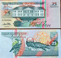 Суринам/Suriname 25 Gulden 1991 UNC Полтава - изображение 1