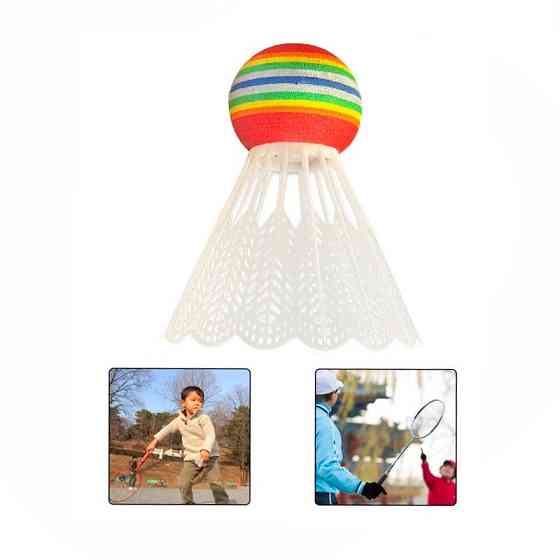 Набір нейлонових воланів для бадмінтону "Badminton Shuttlecocks" NE-BD-003W білий 5 шт Вінниця