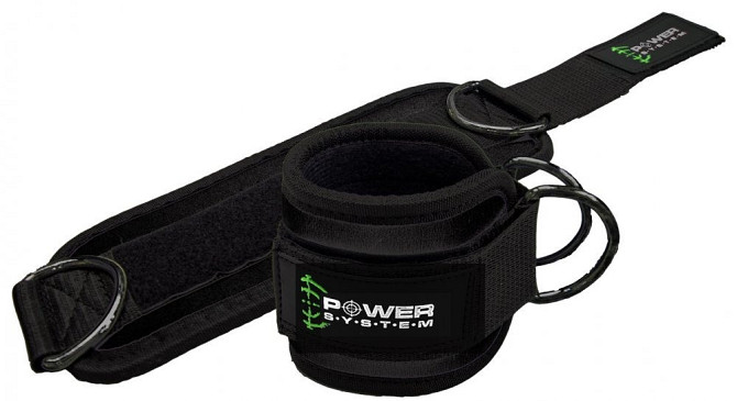 Манжети на щиколотку Power System PS-3460 Ankle Strap Gym Guy Black Каменское - изображение 1