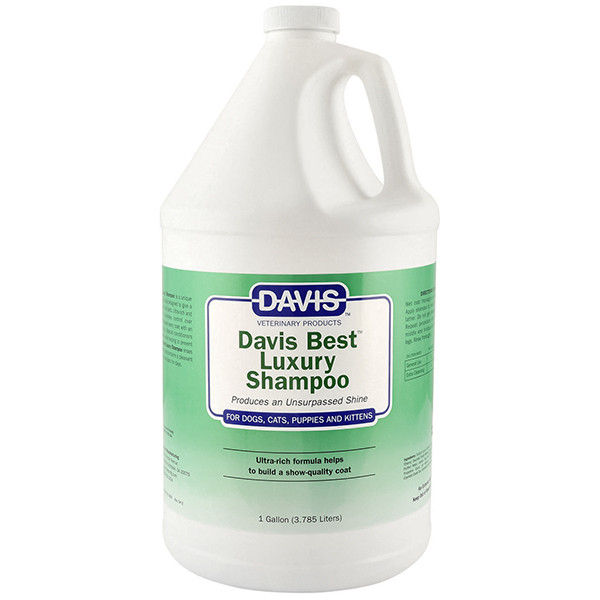 Davis Best Luxury Shampoo ДЕВІС БЕСТ ЛАКШЕРІ шампунь для блиску шерсті у собак і котів, концентрат Київ - фото 1