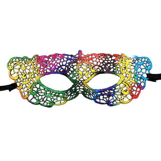 Венеціанська маска на зав`язках one size різнобарвний Київ