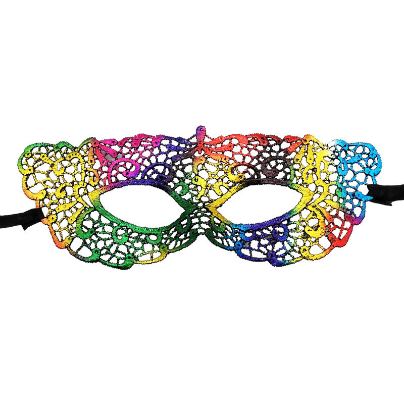 Венеціанська маска на зав`язках one size різнобарвний Київ - фото 1