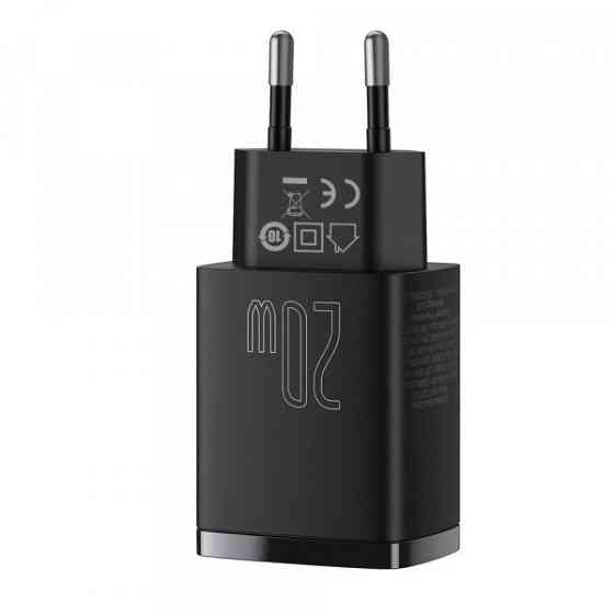 Зарядний пристрій 2xUSB 20W (USB-C+USB-A) Чорний Baseus (CCXJ-B01) Киев