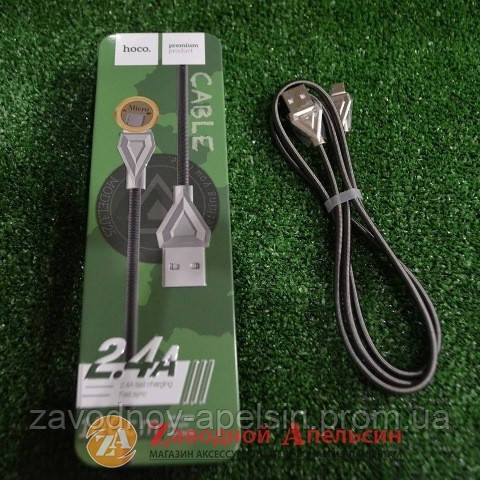 USB кабель мікро Hoco U25 micro metal 1.2 m Одеса - фото 2