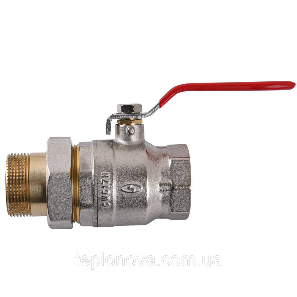 Кран шаровый прямой с американкой SOLOMON 1 1/2″ УСИЛЕННЫЙ 1042 Черновцы - изображение 1