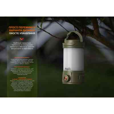 Ліхтар Fenix кемпінговий CL26R Pro Темно-зелений (CL26RPROGR) Вінниця