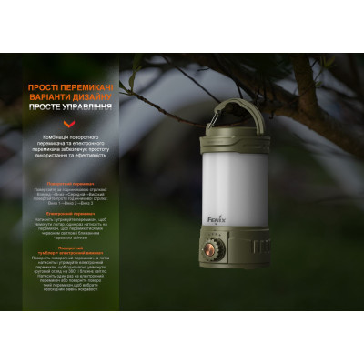 Ліхтар Fenix кемпінговий CL26R Pro Темно-зелений (CL26RPROGR) Вінниця - фото 3