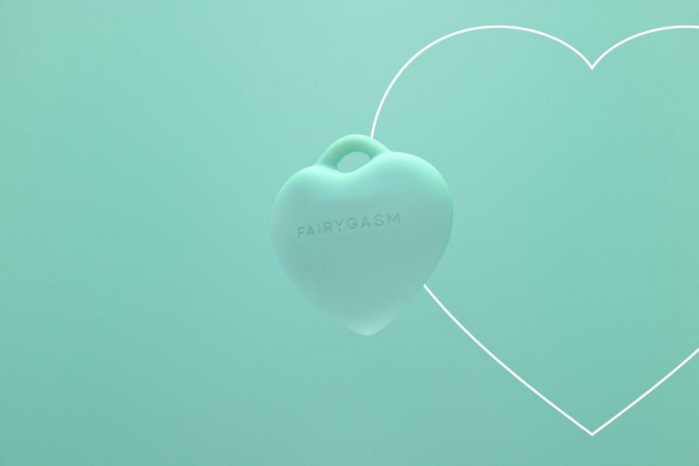 Мінівібратор «Сердечко» FairyGasm PleasureStone green, 9 режимів, на шнурку Sex Aura Київ - фото 5