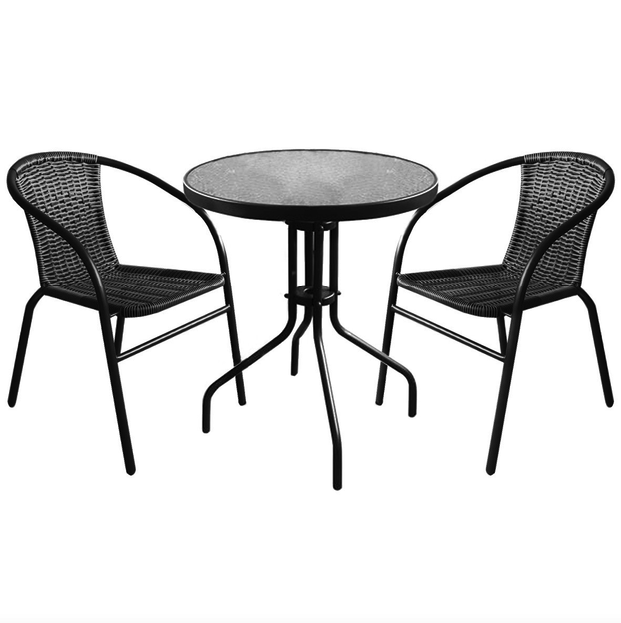 Садові меблі Chomik Bistro New стіл та 2 стільці сірий Киев - изображение 1