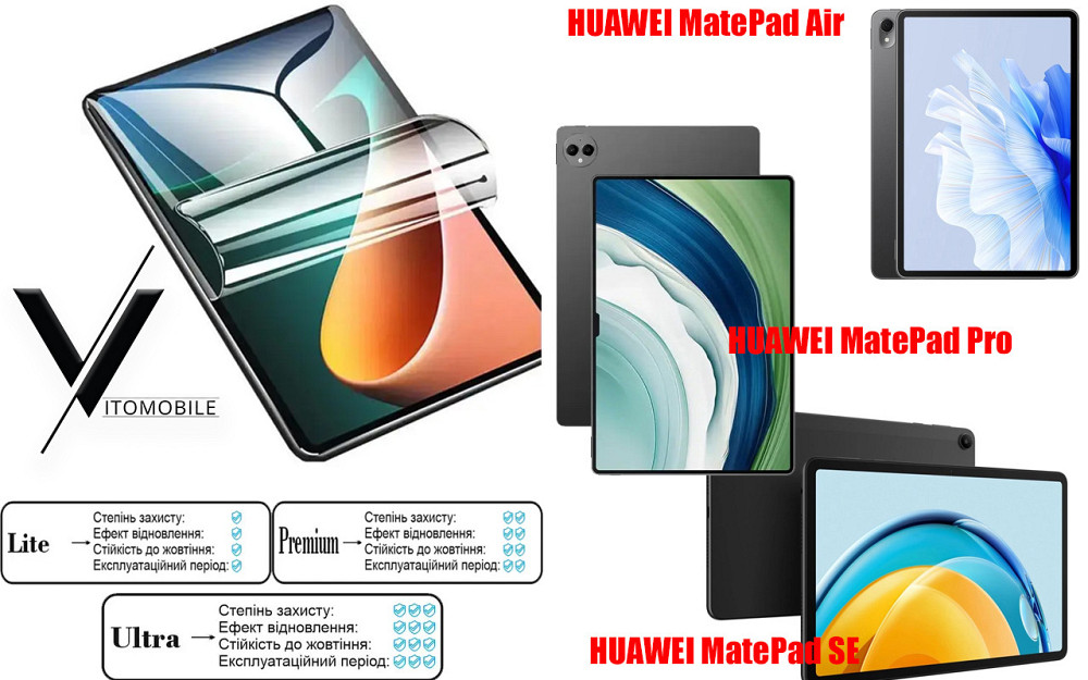 Полиуретановая пленка HyperClear Guard для Huawei Matepad Air, Pro, Se Киев - изображение 1