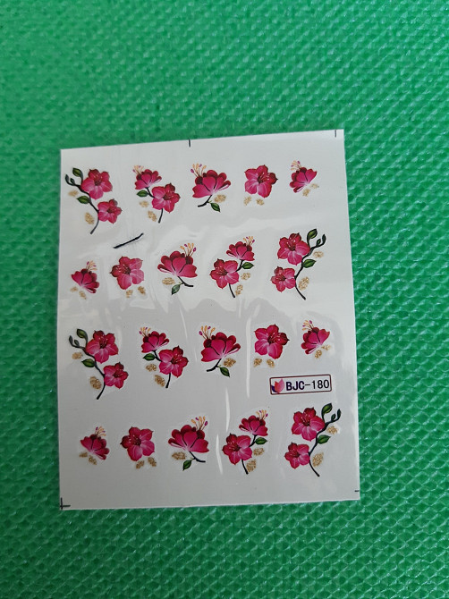 Наклейки для ногтей водные - размер стикера 6*5см, инструкция по применению есть в описании товара Киев - изображение 1