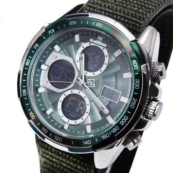 Годинник чоловічий тактичні Naviforce Fly Army Hook Green (2 ремінці) Вінниця