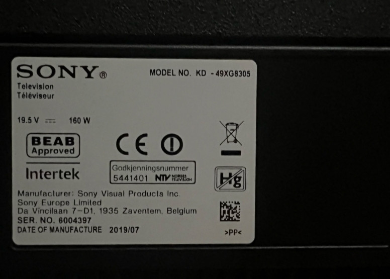 Телевизор Sony 49
