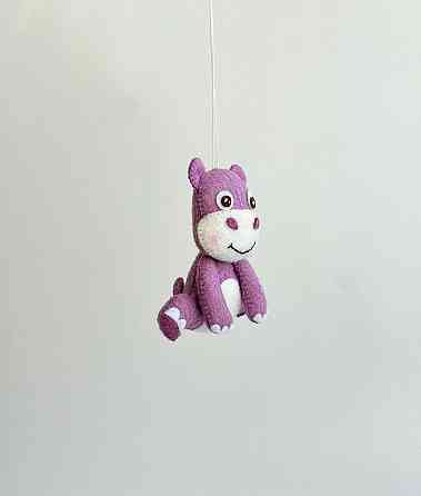 М’яка фетрова іграшка бегемот ручної роботи – безпечна розвиваюча іграшка Київ