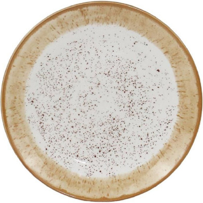 Тарілка Ardesto Siena, 19см, порцеляна, біло-жовтий (AR2919SBG) Вінниця - фото 1