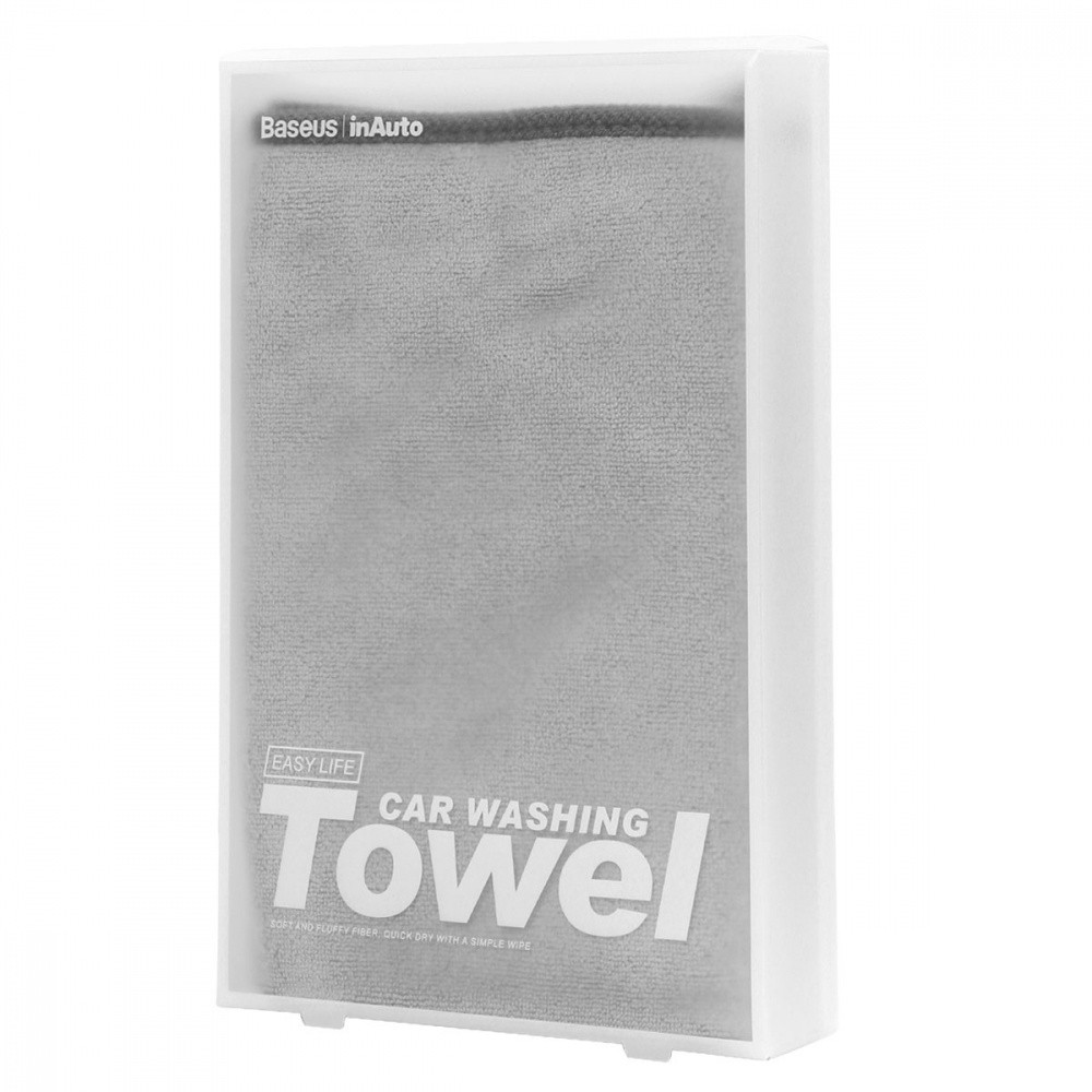 Рушник з мікрофібри Baseus Easy life car washing towel 40х80см сірий Львів - фото 2